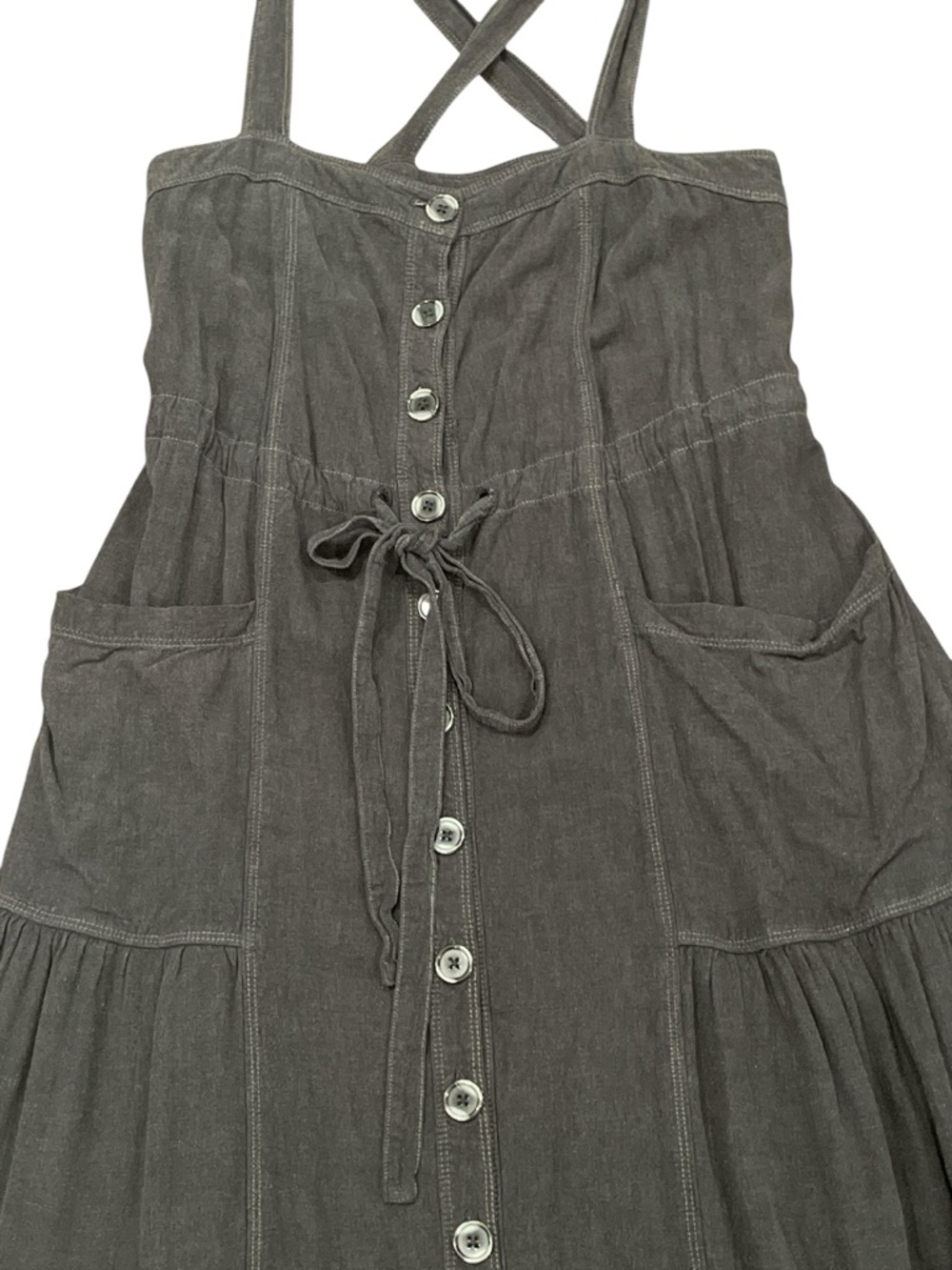 Free People Catch the Breeze Midi/Maxi Dress Black Size S - Picture 10 of 12